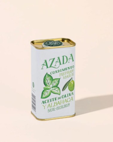 ACEITE OLIVA ARBEQUINA Y ALBAHACA AZADA 225ML
