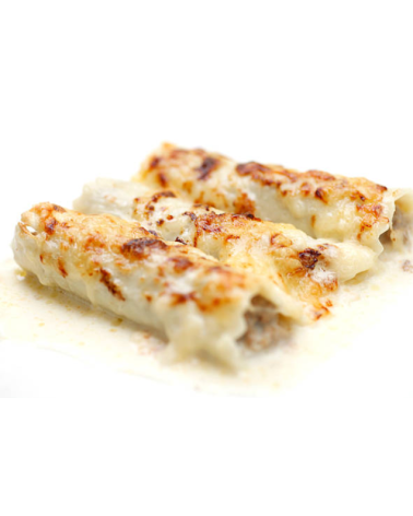 CANELONES DE PATO Y FOIE VERA