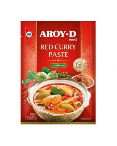 PASTA AROY D CURRY ROJO 50GR