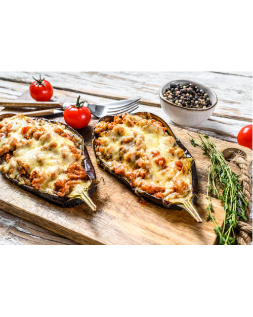 BERENJENA RELLENA VERA CON BECHAMEL