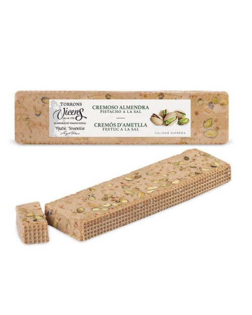 TORRONS VICENS TURRÓN DE ALMENDRA CON PISTACHO A LA SAL 300G