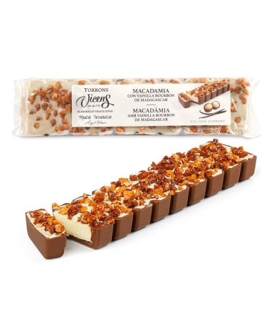 TORRONS VICENS TURRÓN DE MACADAMICA CON VAINILLA DE MADAGASCAR 300G