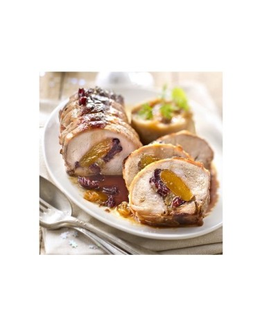 CINTA DE LOMO DE CERDO RELLENO OREJONES ,FOIE, NUECES 2Kg aprox