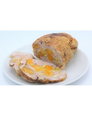 POLLO RELLENO DE FOIE, OREJONES Y PISTACHOS 3,4Kg