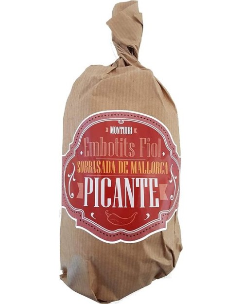 EMBOTITS MONTUIRI SOBRASADA PORC NEGRE PICANTE 400G APROX.