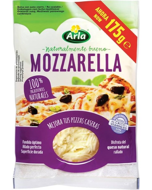 ARLA MOZZARELLA RALLADA 175G