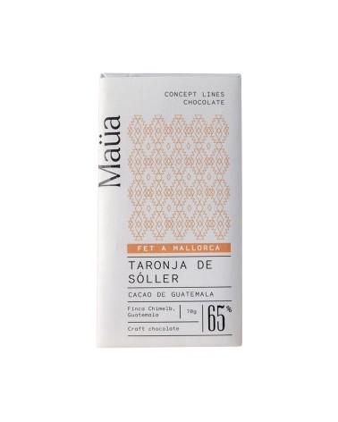 MAÜA CHOCOLATE CON LECHE Y NARANJA 70G