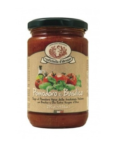 RUSTICHELLA SUGO POMODORO E BASILICO 270G