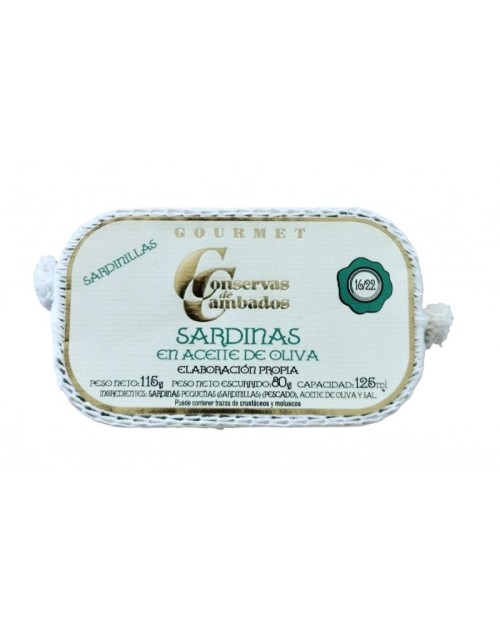 CONSERVAS CAMBADOS SARDINILLAS AO 125G