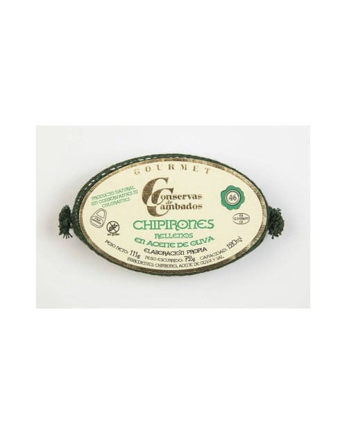 CONSERVAS CAMBADOS CHIPIRÓN RELLENO ACEITE OLIVA 120G