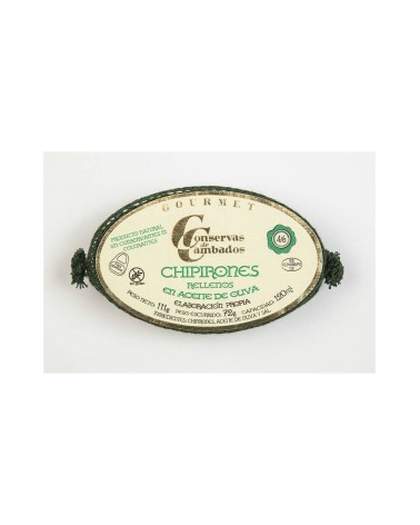 CONSERVAS CAMBADOS CHIPIRÓN RELLENO ACEITE OLIVA 120G
