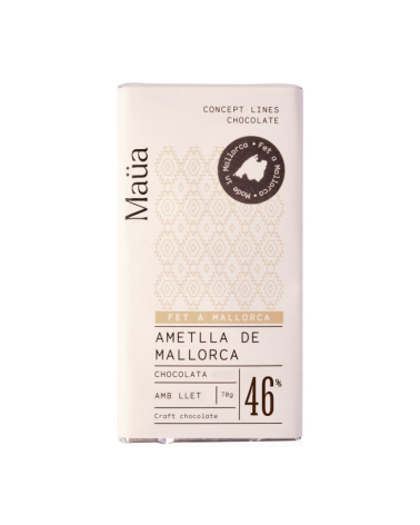 MAÜA CHOCOLATE CON LECHE Y ALMENDRAS 70G