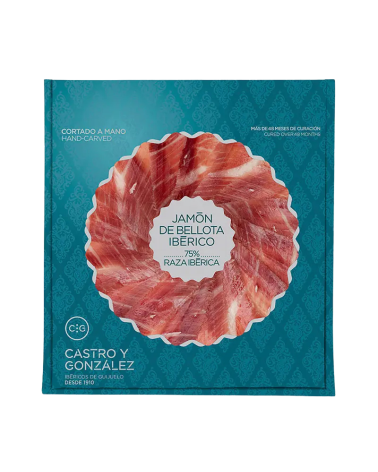 CASTRO & GONZÁLEZ JAMÓN DE BELLOTA 75% IBÉRICO 100G