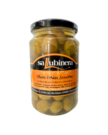 SA LLUBINERA ACEITUNA VERDES ENTERAS 370G