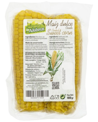 MAZORCA DE MAÍZ COCIDA