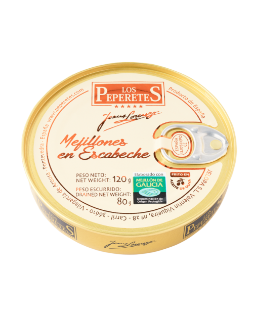 LOS PEPERETES MEJILLONES EN ESCABECHE 12/14 120G