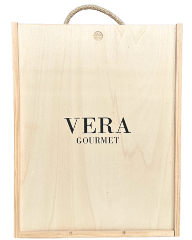 VERA CAJA MADERA VACIA 3 BOTELLAS
