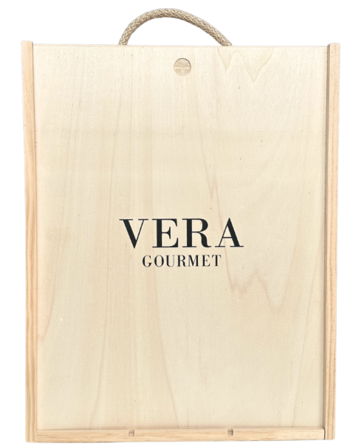 VERA CAJA MADERA VACIA 3 BOTELLAS