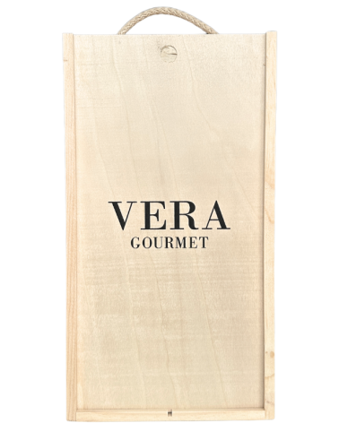 VERA CAJA MADERA VACIA 2 BOTELLAS