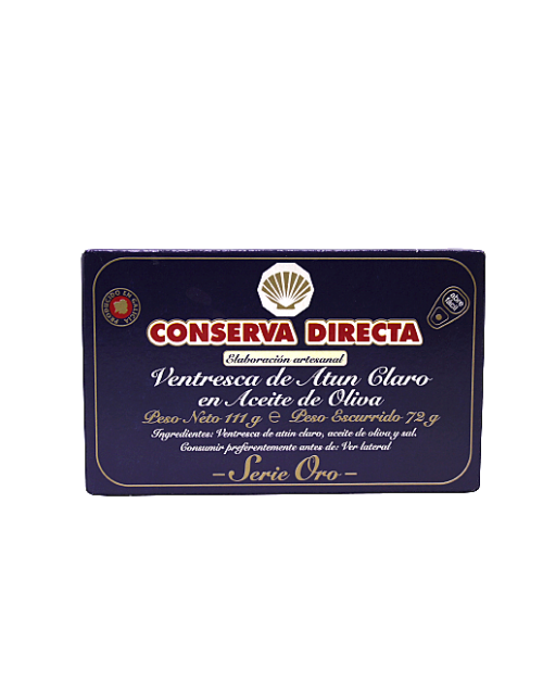 CONSERVA DIRECTA VENTRESCA DE ATÚN EN A.O. 110G